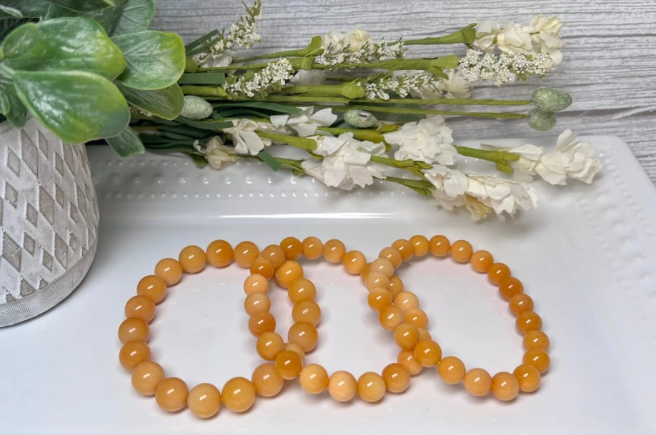 yellow jade bracelet